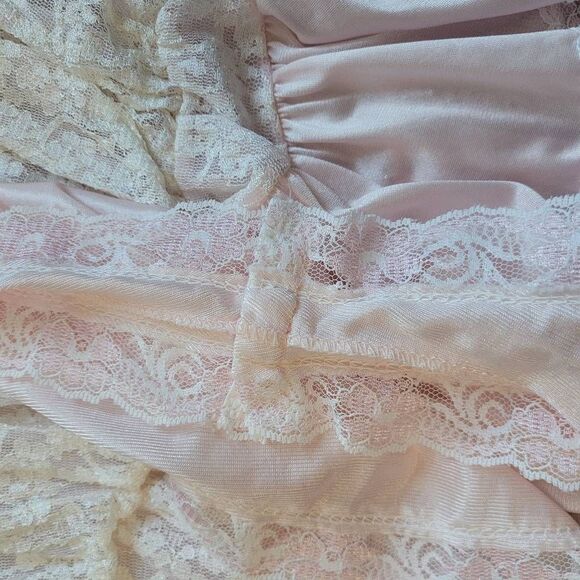 Vintage Tosca of California medium lace bodysuit teddy lingerie pastel coquette - Picture 7 of 13